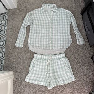 Loft Lou & Grey Beach Gauze Short Set